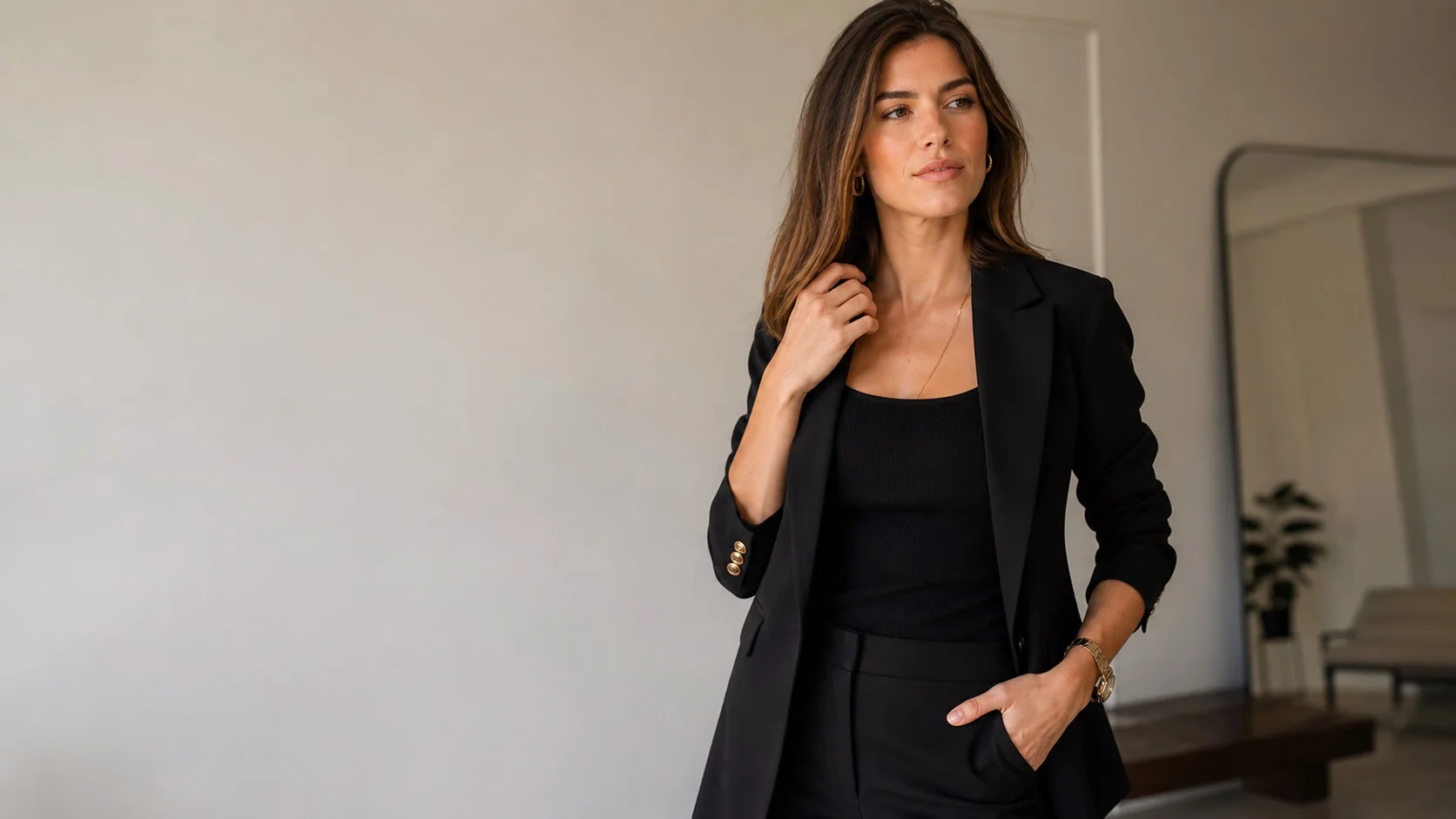 Portrait showing natural hand placement in a photo pose
